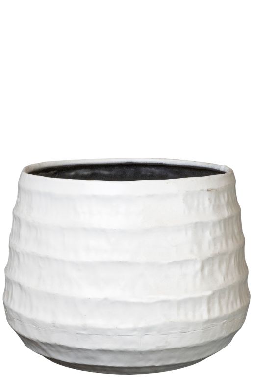 Petra wit bloempot 26cm