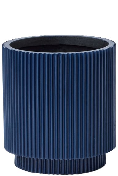 Capi nature groove blue pot de fleur 1