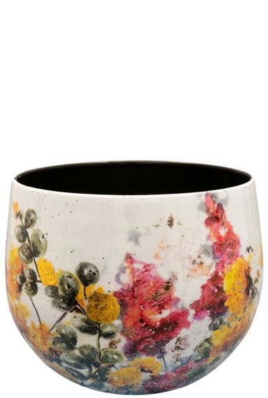 Lammie floral blanc pot plante 8